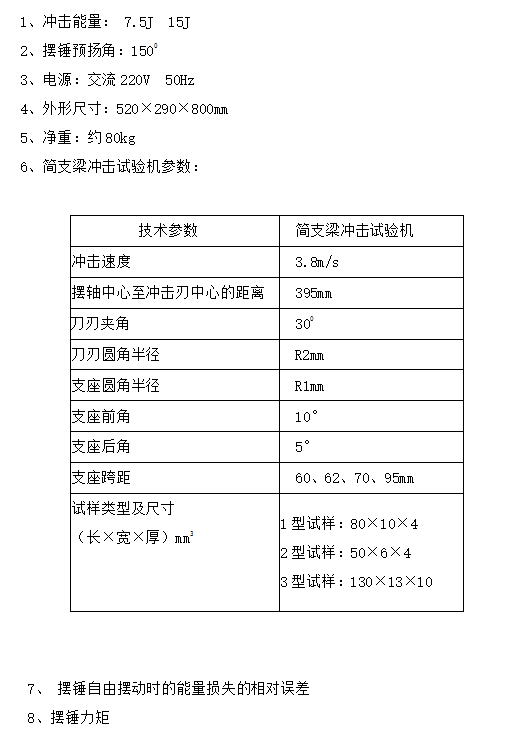 JH-CS15簡支梁沖擊試驗機